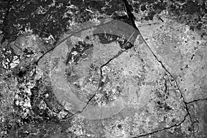 Black and White Texture of dirty gray concrete wall as an abstract background, Concrete als Hintergrund