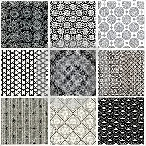 Black White Textures Backgrounds Different Styles