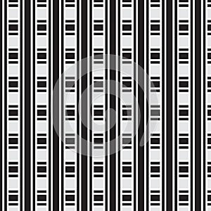 Black and white thick and thin striped weave pattern background