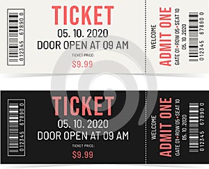 Black and White tickets