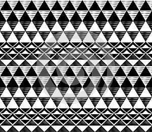 Black and white triangle pattern