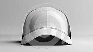 Black and White Trucker Hat Generative AI