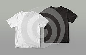 Black and white  tshirt mockup design photo