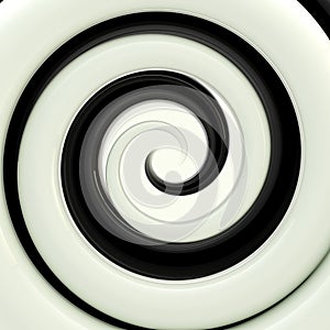 Black and white twirl as an abstract background