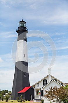 Black and White Tybee Lighthouse