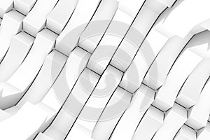 Black and white unevenness abstract background 3D