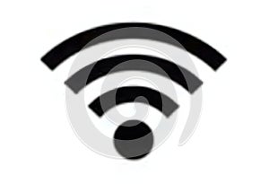 WiFi Signal Black White Vector Icon