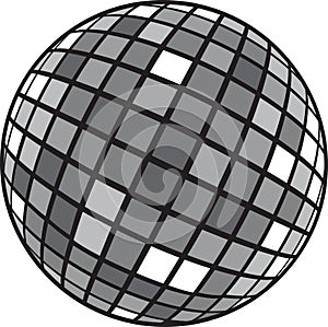 Disco club mirror ball glitter ball.