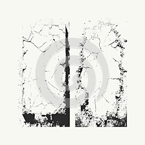 Damaged mirror vector texture