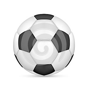 Black and White Vector Soccer Ball