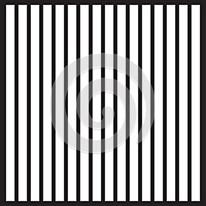 Black and white vertical stripes pattern, texture background. Vector illustration