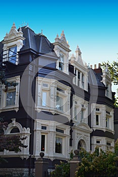 Black and White Victorian Home