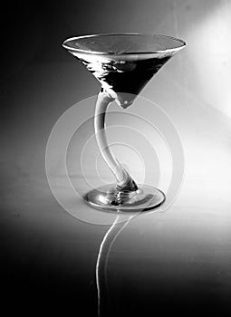 Black and White Vodka Gin Martini, appletini, or Cocktail