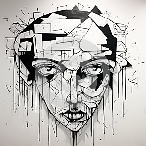 Black And White Wall Mural Art: A Stunning Commission By Reebok Art Ryan Mclaskey