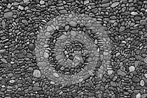 Black & white wall stones