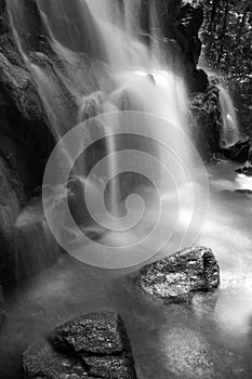 Black & White Waterfall