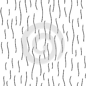 Black and White Wavy Lines Pattern