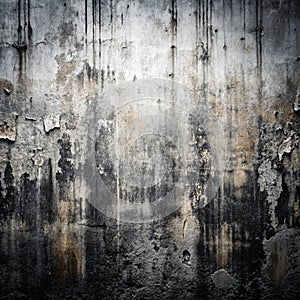 Black and white weathered wall