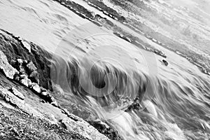 Black and White Wispy Stream