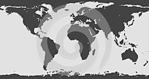 Black and white world map