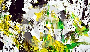 Black white yellow contrasts, paint watercolor background, abstract painting watercolor background