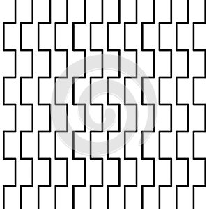 BLACK WHITE ZIG ZAG DESIGN LINES PATTERN photo