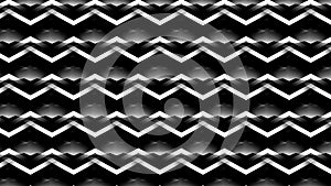 Black and white zigzag pattern creating a seamless visual effect