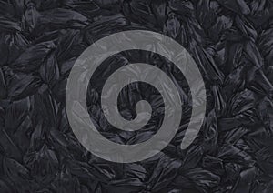 Black wicker polyethylene background. Dark texture