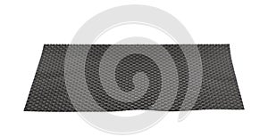 Black wicker table mat isolated