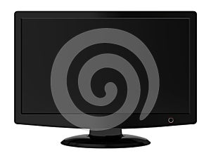 Black widescreen LCD monitor