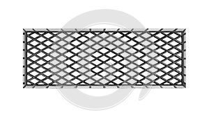 Black Wire Mesh Grid Texture Vector, vector design Generative AI
