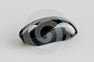 Black wireless computer mouse modern design
