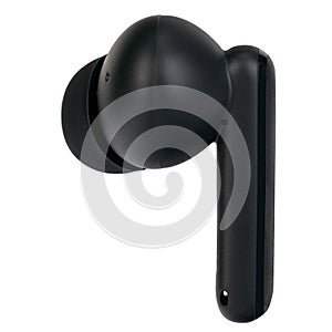 Black Wireless Earbud Side View
