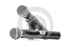 Black wireless microphone