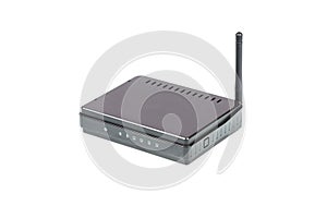 Black Wireless Router