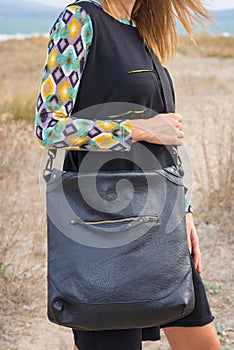 Black woman handbag