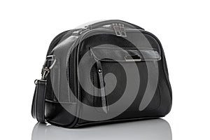 Black women bag. women`s accessories. on white isolated background