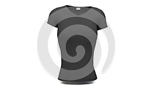 black women tshirt isolated