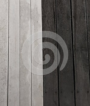 Black wood and white wood background photo