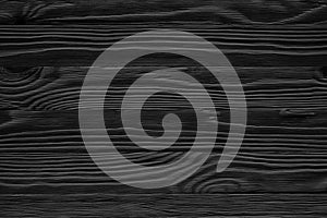 Black wooden background or wood grain pattern texture