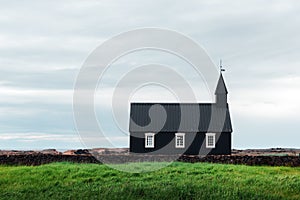 Black wooden church Budakirkja