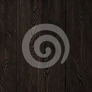 Black wooden planks background - ai generated image