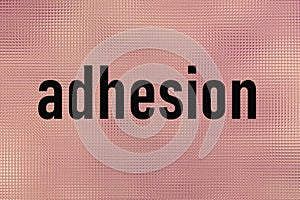 Black word adhesion lettering illustration photo
