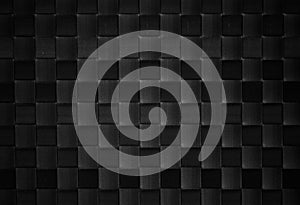 Black woven leather texture