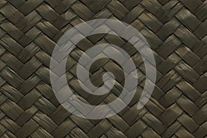 Black woven straw texture for pattern