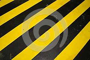 Black and yellow caution warning pattern background