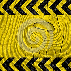 Black and yellow hazard stripes