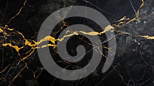 Black and yellow marble background, stone surface