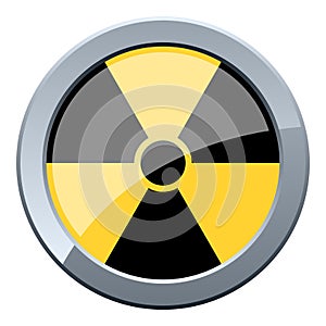 Black & Yellow Nuclear Button