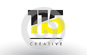 115 Black and Yellow Number Logo Design. photo